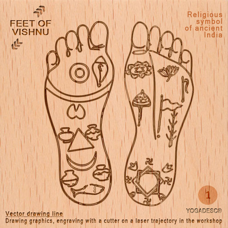 Drawing «Feet of VISHNU»